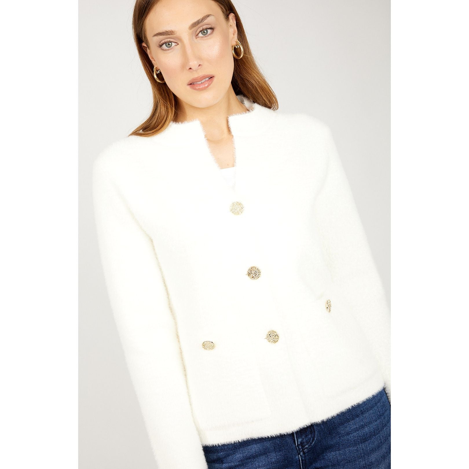 Élodie Jewel Button Cardigan - Style 254939