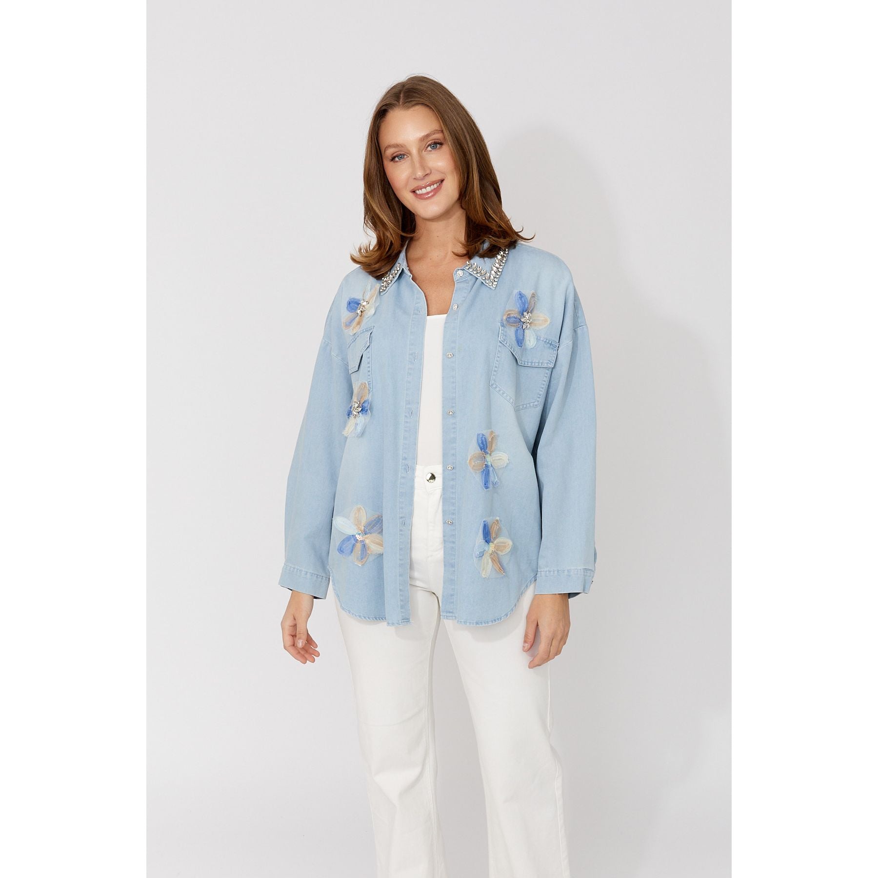 Floral Long-Sleeve Shirt 266582