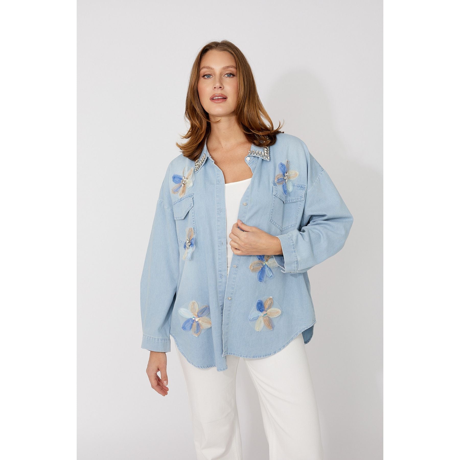 Floral Long-Sleeve Shirt 266582