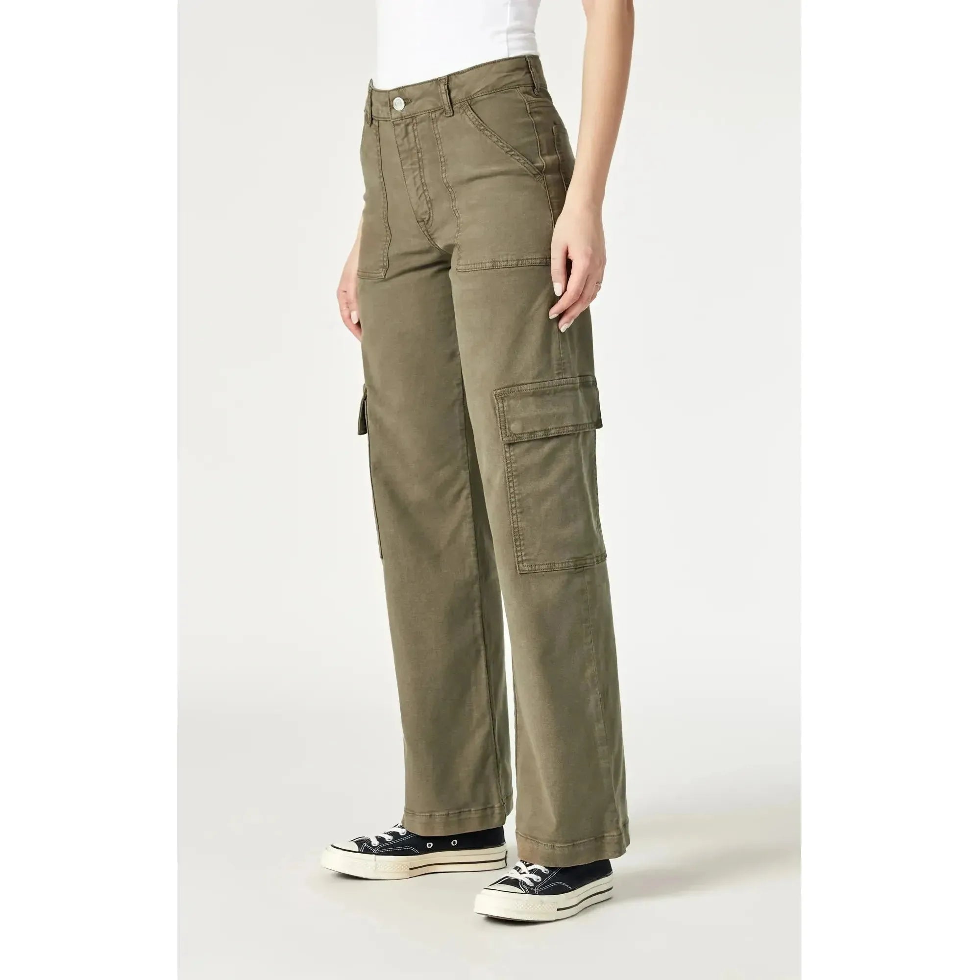 Alva Straight Leg Cargo Pants | High Rise