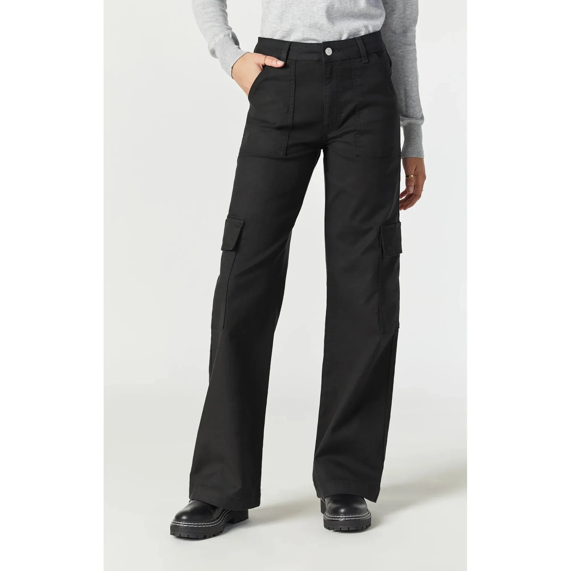 Alva Straight Leg Cargo Pants | High Rise