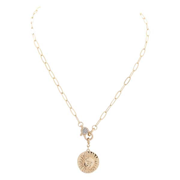 Merx 700-223-1 Gold Sun Necklace
