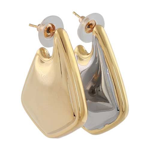 Merx 710-159-2 Large Two-Tone Earrings