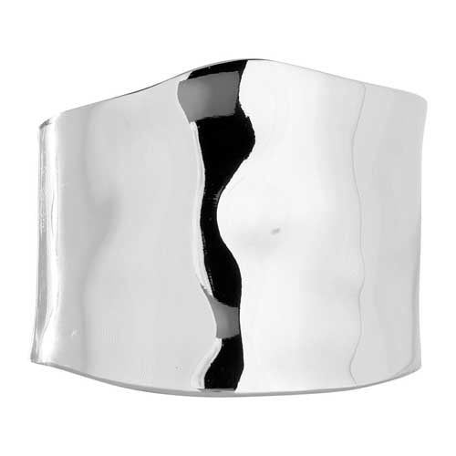 Merx 720-126 Hinged Cuff Silver Bangle Bracelet