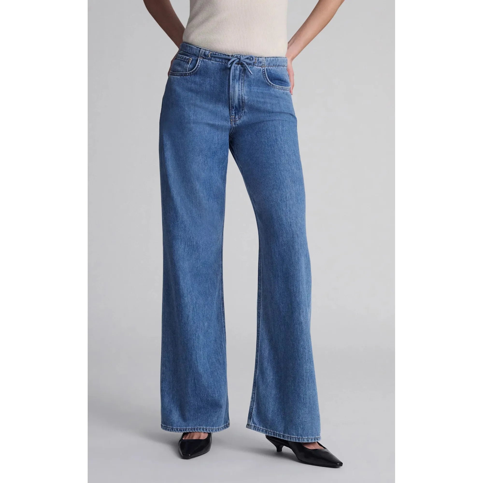 Merly Wide Leg Jeans | Low Rise