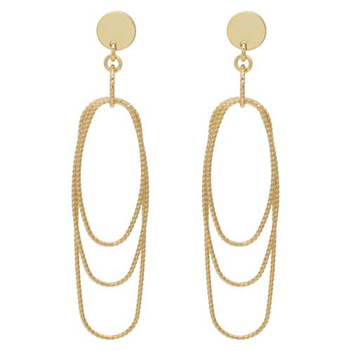 Merx 84-26018-1 Gold Earrings