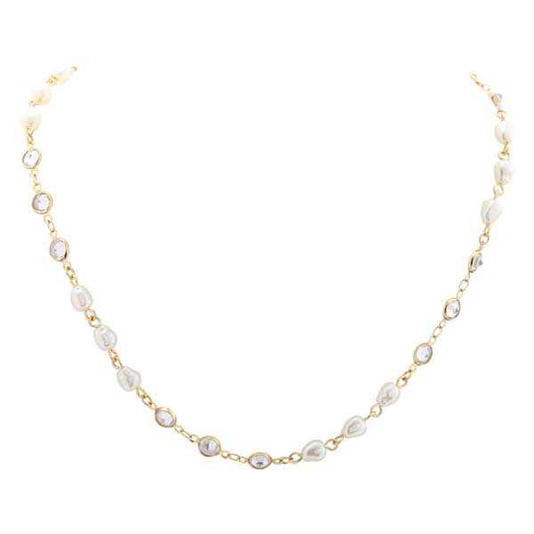 Merx 85-26036-1 Gold with Pearl Necklace