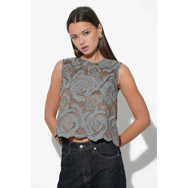 Winnie Sleeveless Lace Blouse