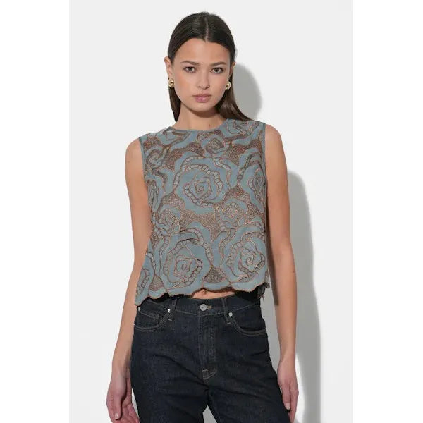 Winnie Sleeveless Lace Blouse