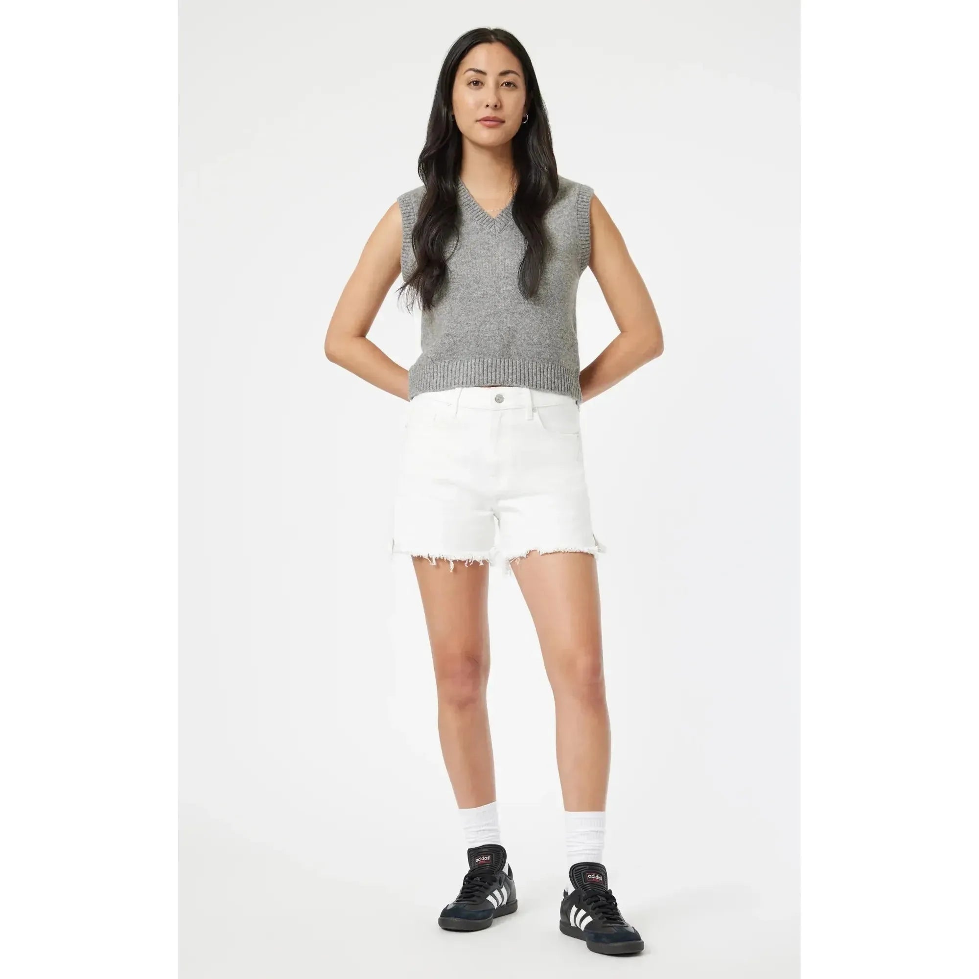 Heidi Straight Leg Shorts | High Rise