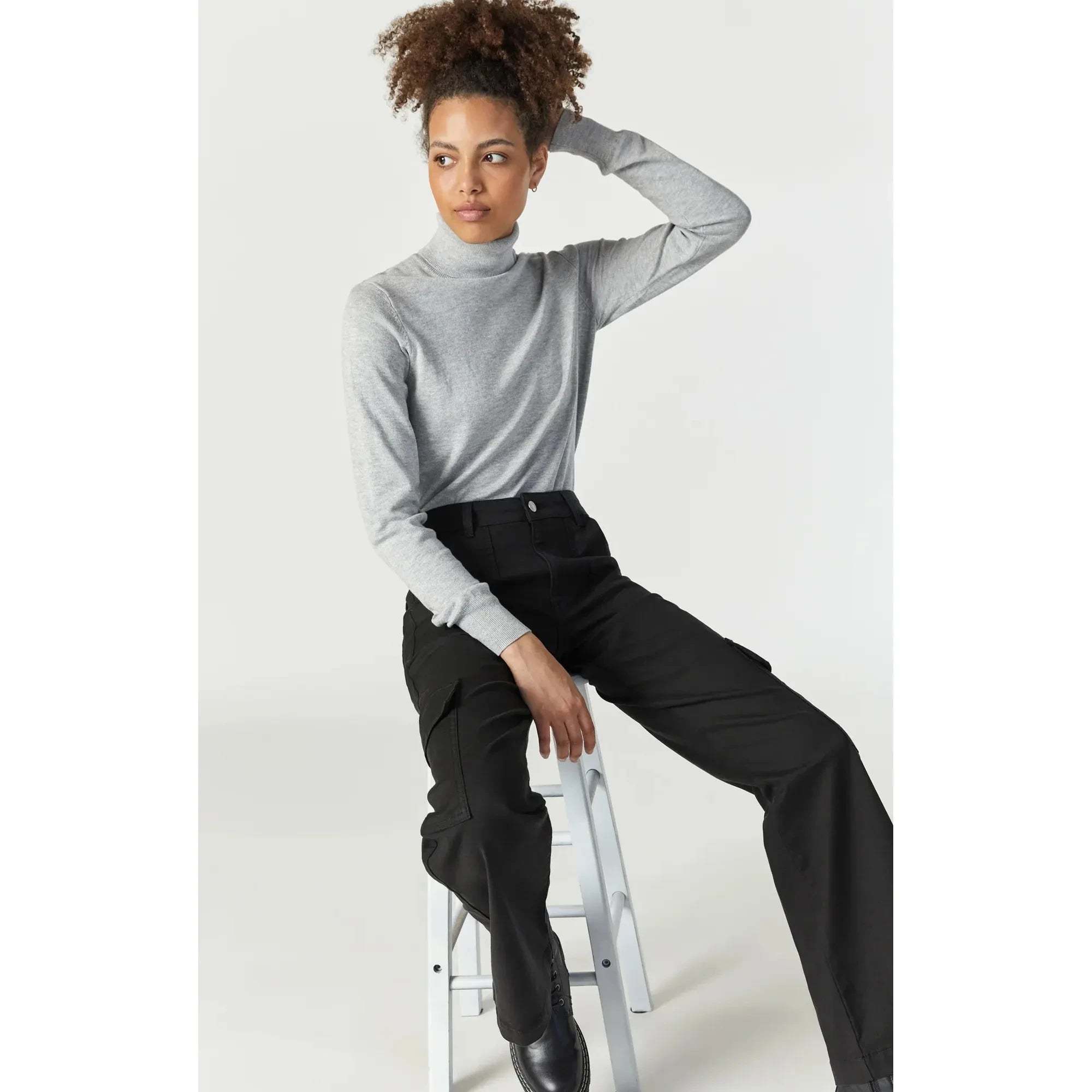 Alva Straight Leg Cargo Pants | High Rise