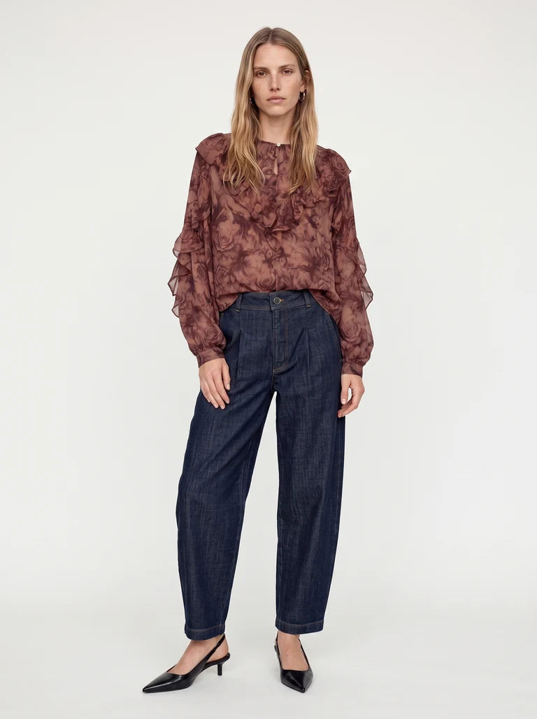 MMRoya Ruffle Rose Blouse