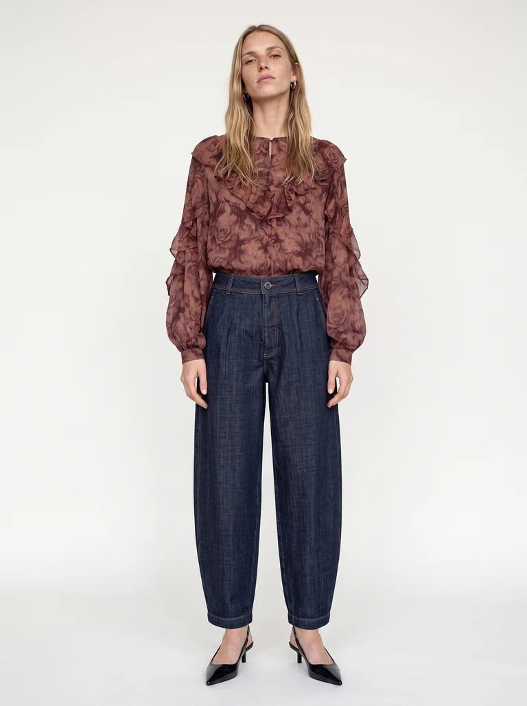 MMRoya Ruffle Rose Blouse