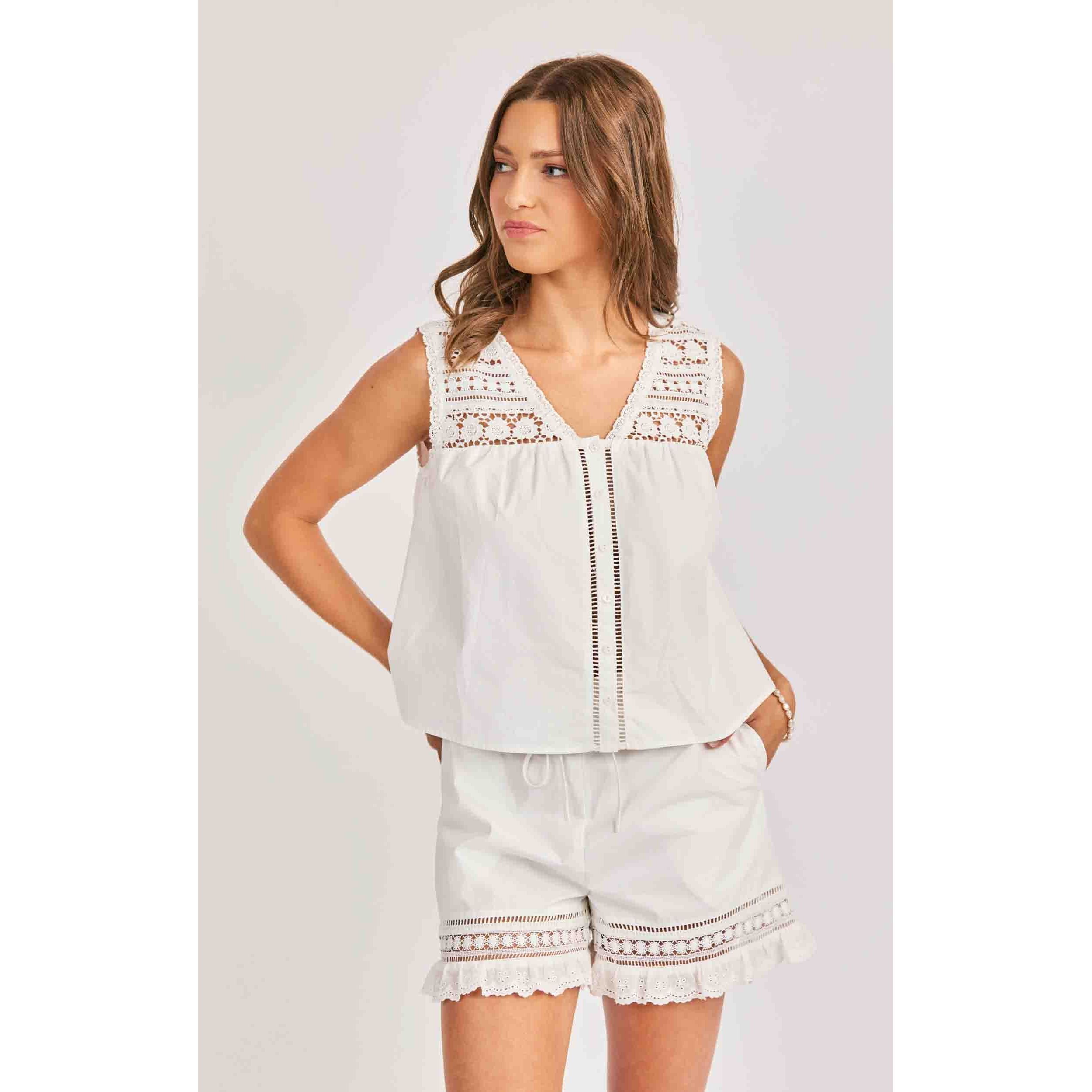 Lowtide Lace Sleeveless Top