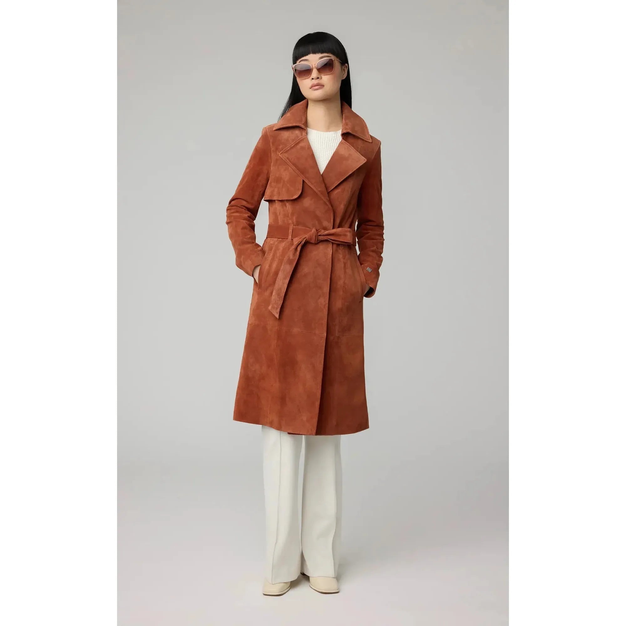 Alexis-N Suede Trench