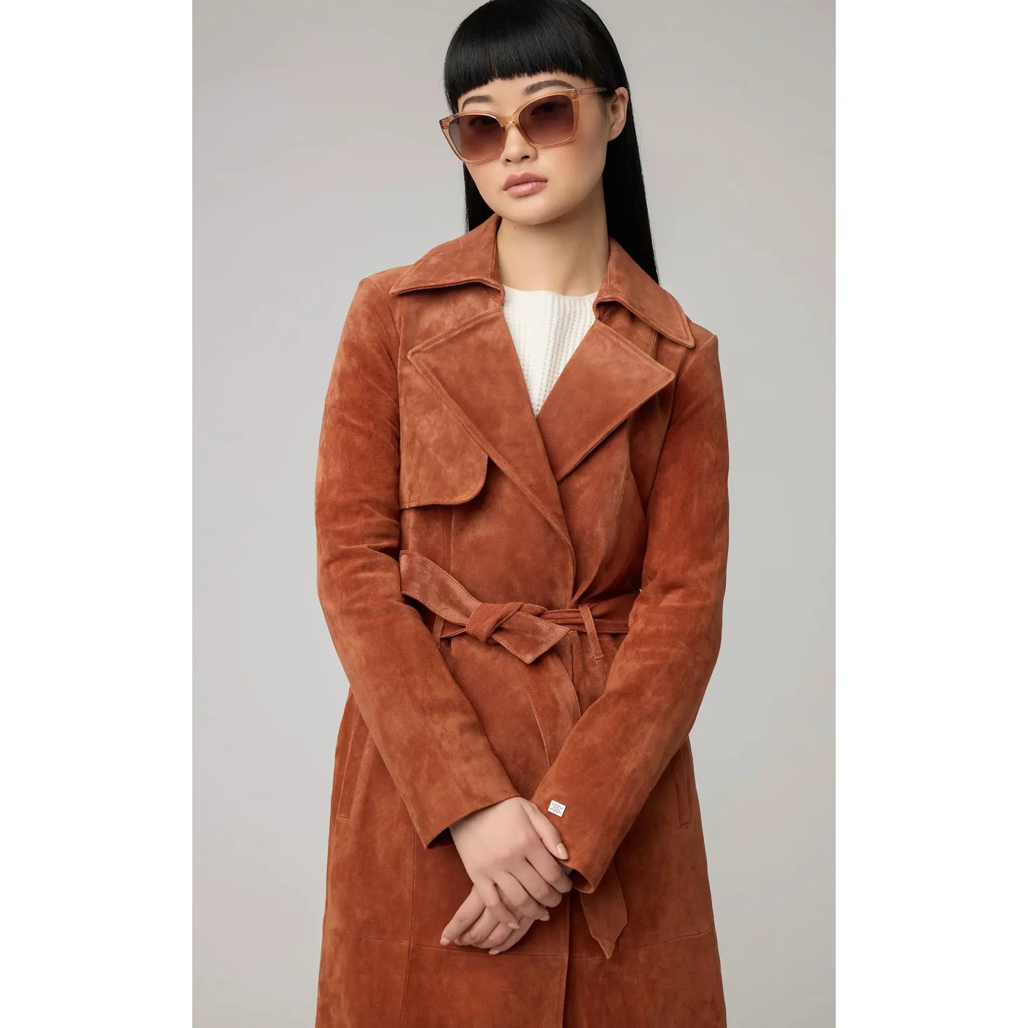 Alexis-N Suede Trench