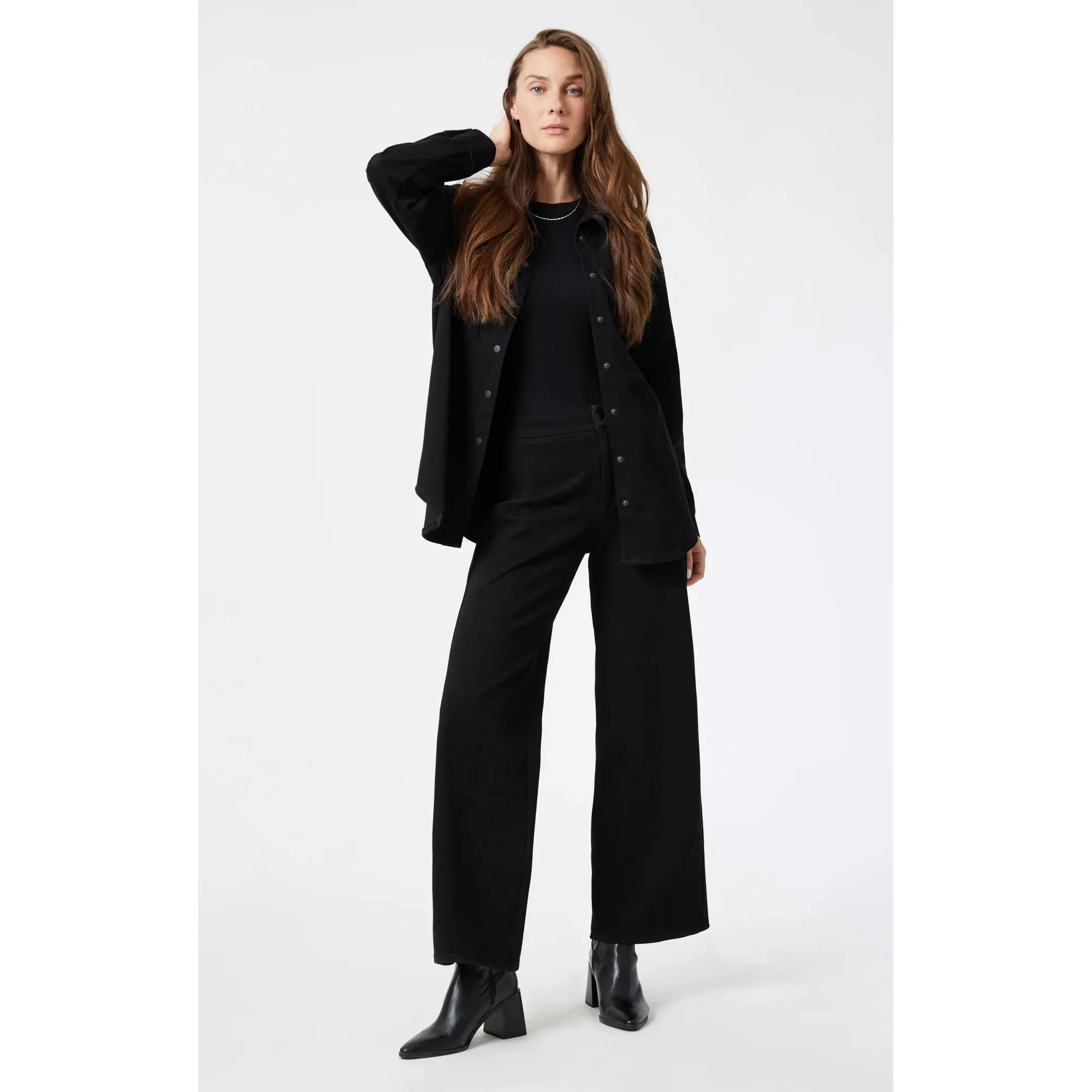 Sherry Wide Leg Pants | Smoke Move | 30" Inseam