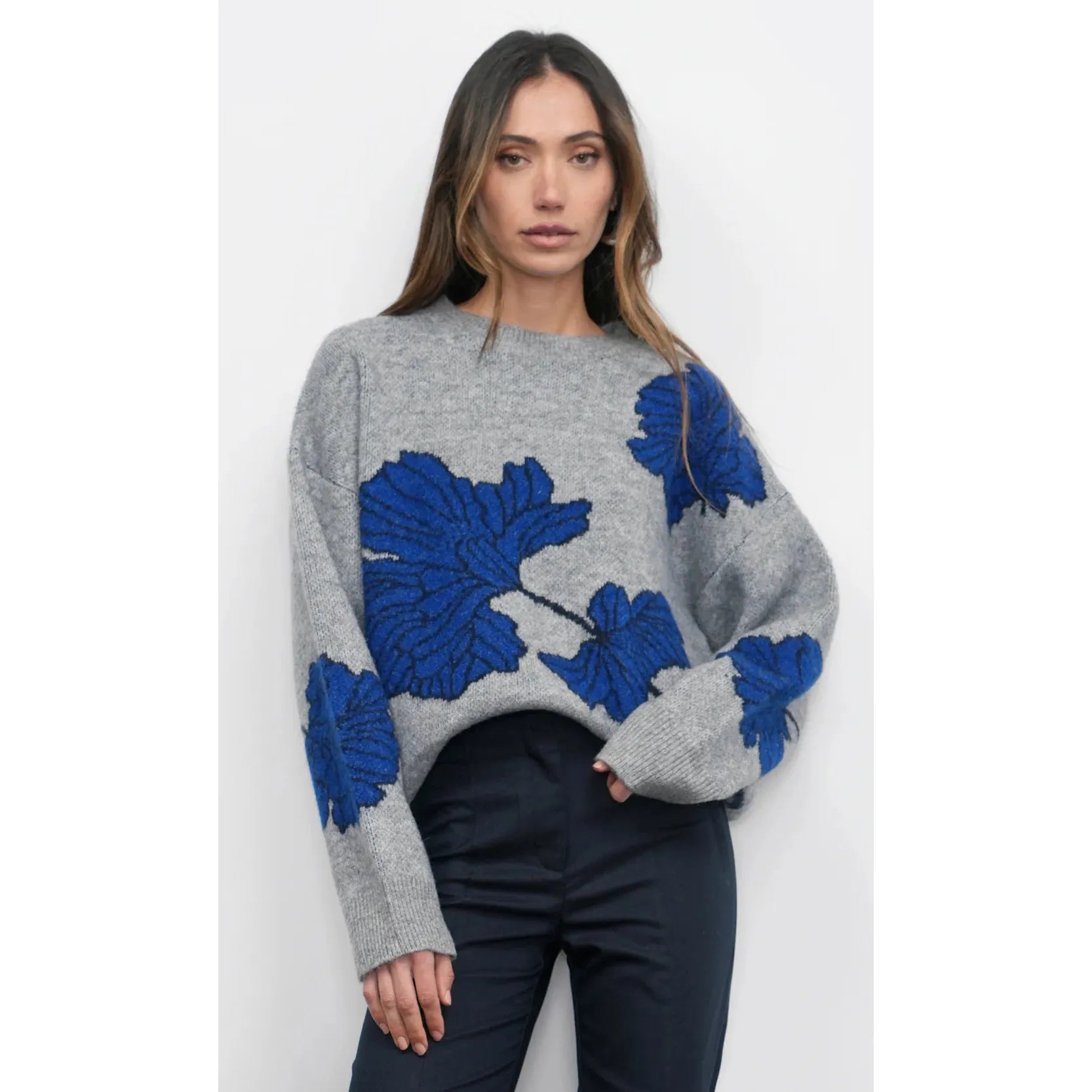Bennett Intarsia Flower Sweater