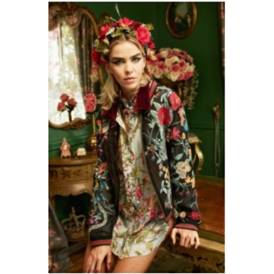 Bellezza Embroidered Bomber Jacket