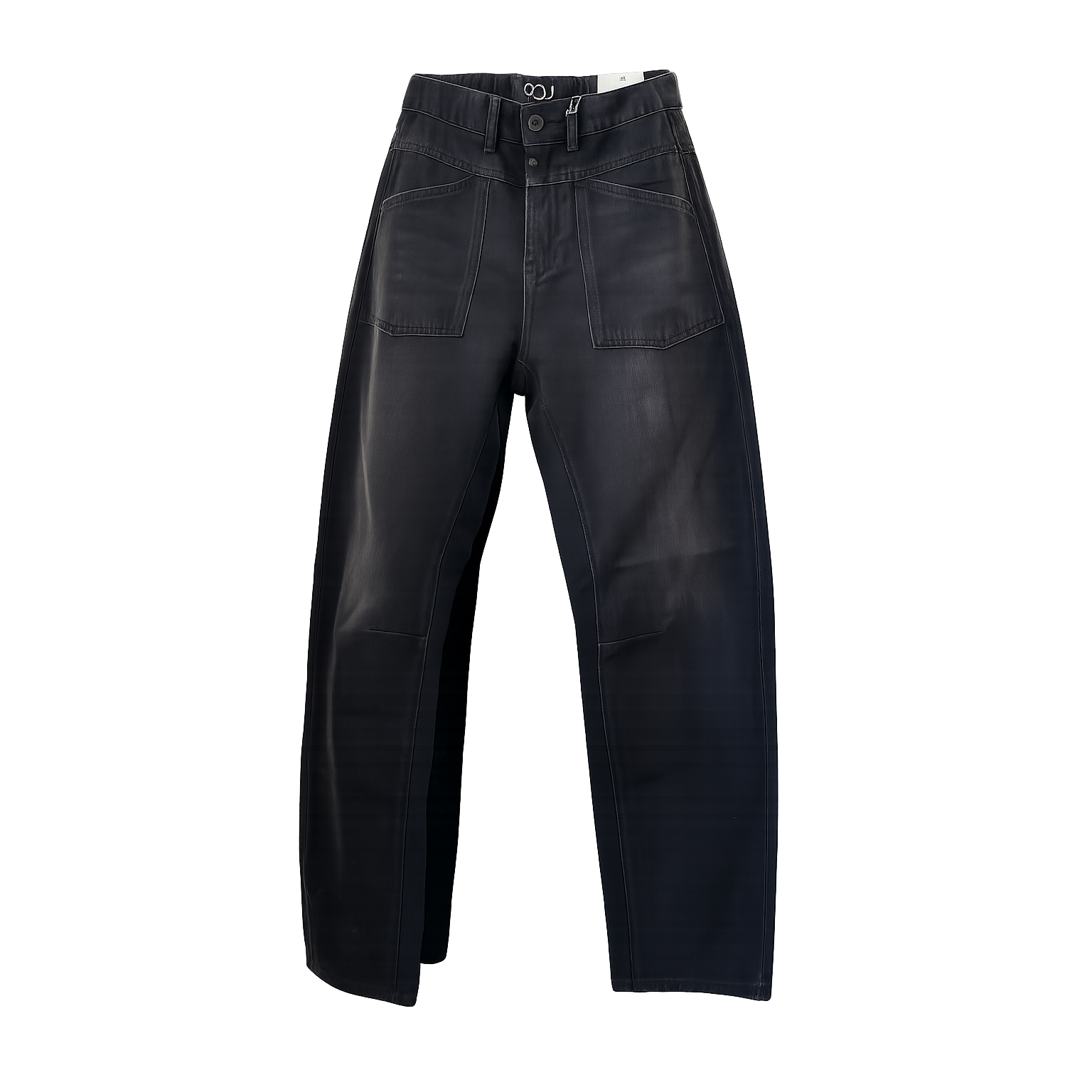 Selena Mid Waist Arch Jean – Black Vintage