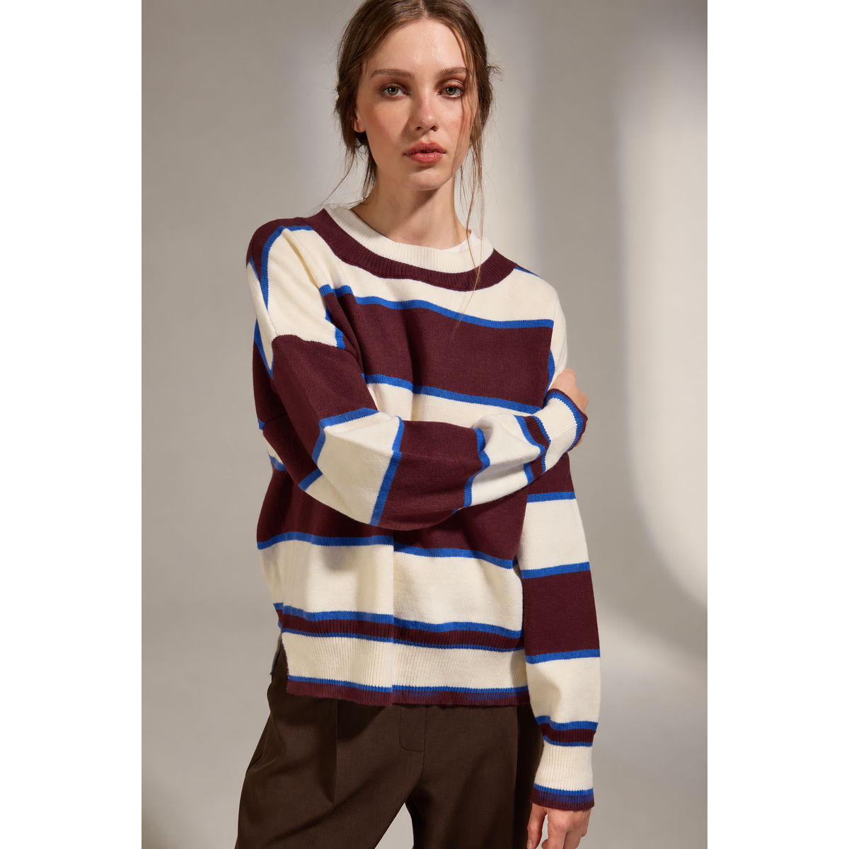 OSSA STRIPED SWEATER