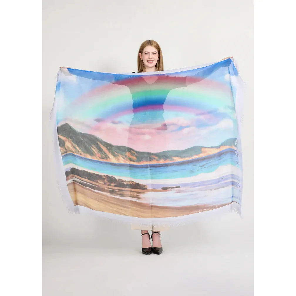 PROMISE KEEPER - Luxury Hand-Painted Silk Scarf