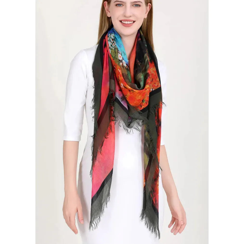 Light the World on Fire - Luxury Hand Painted Scarves