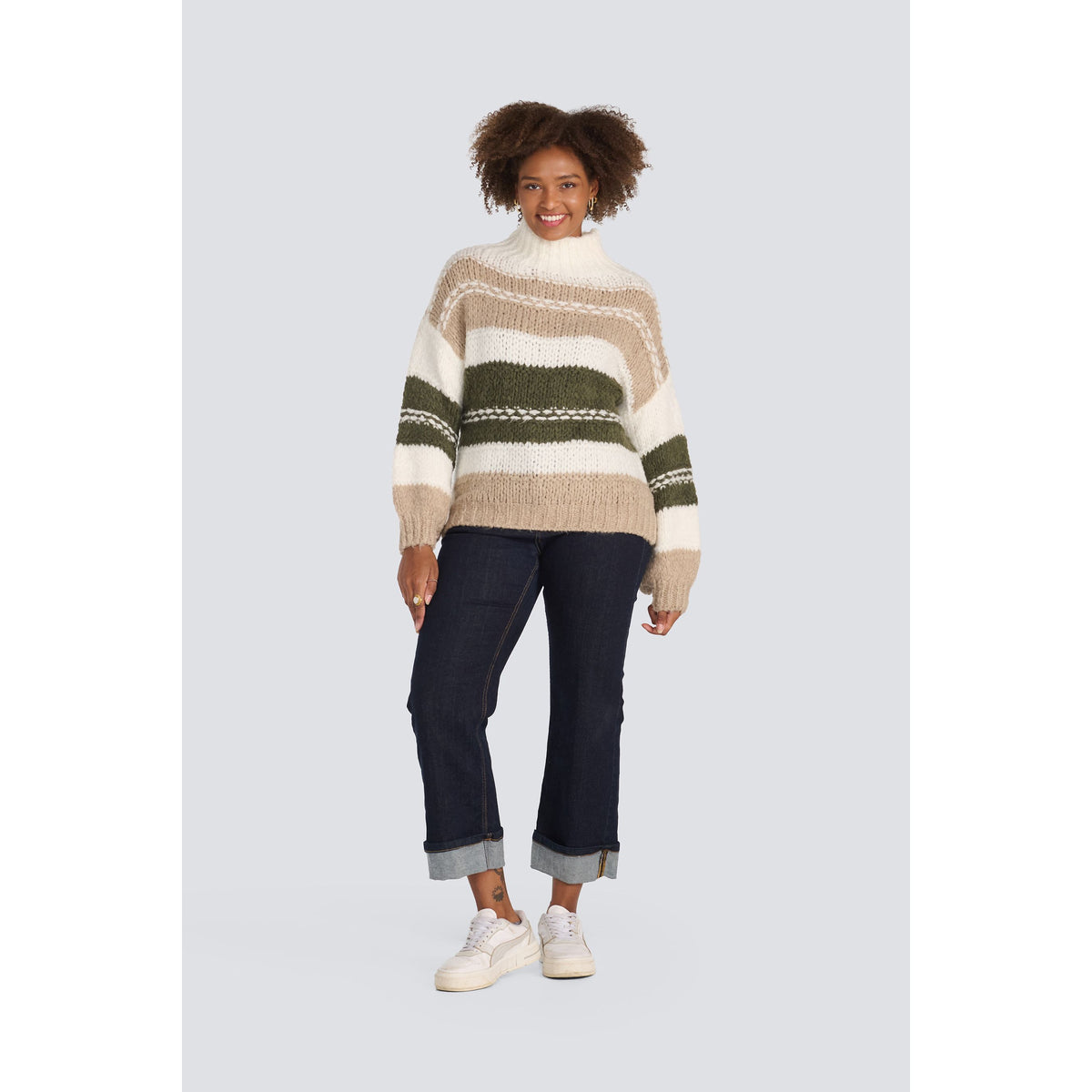 Chunky Striped Sweater