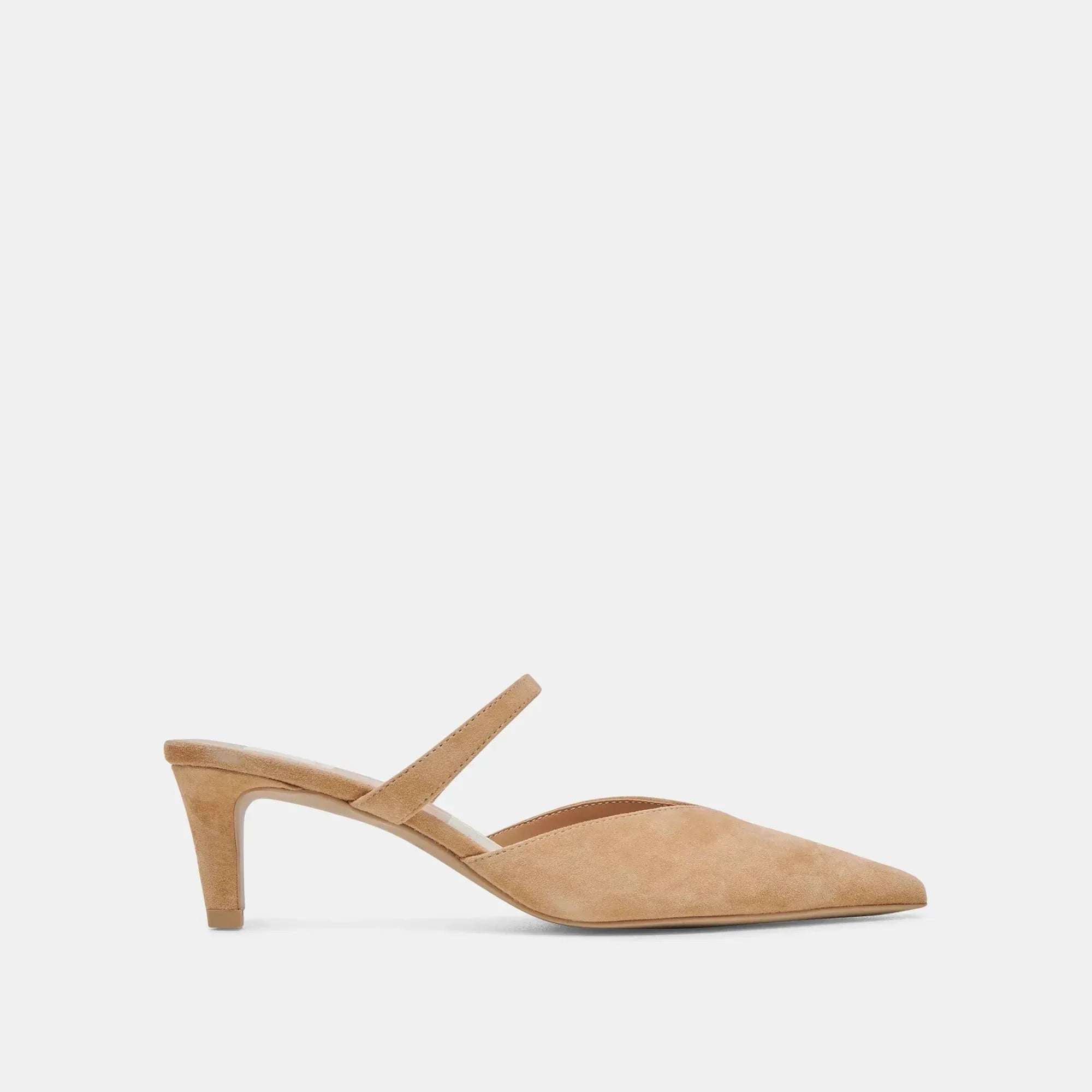 Kanika Mid in Tan Suede