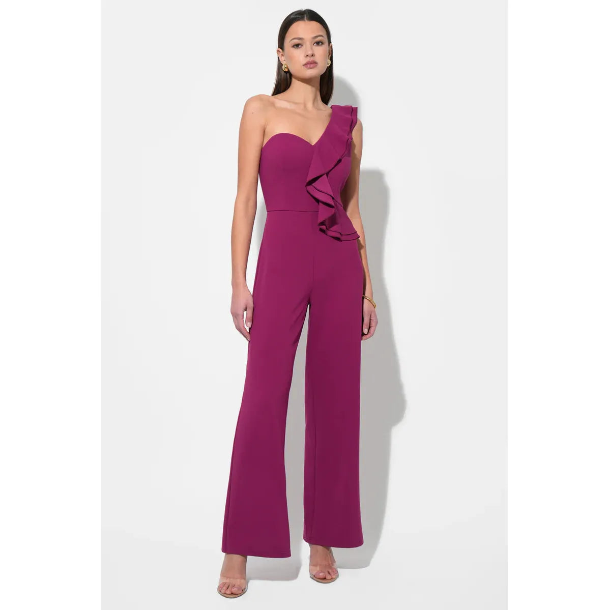 Deana One Shoulder Ruffled Jumpsuit