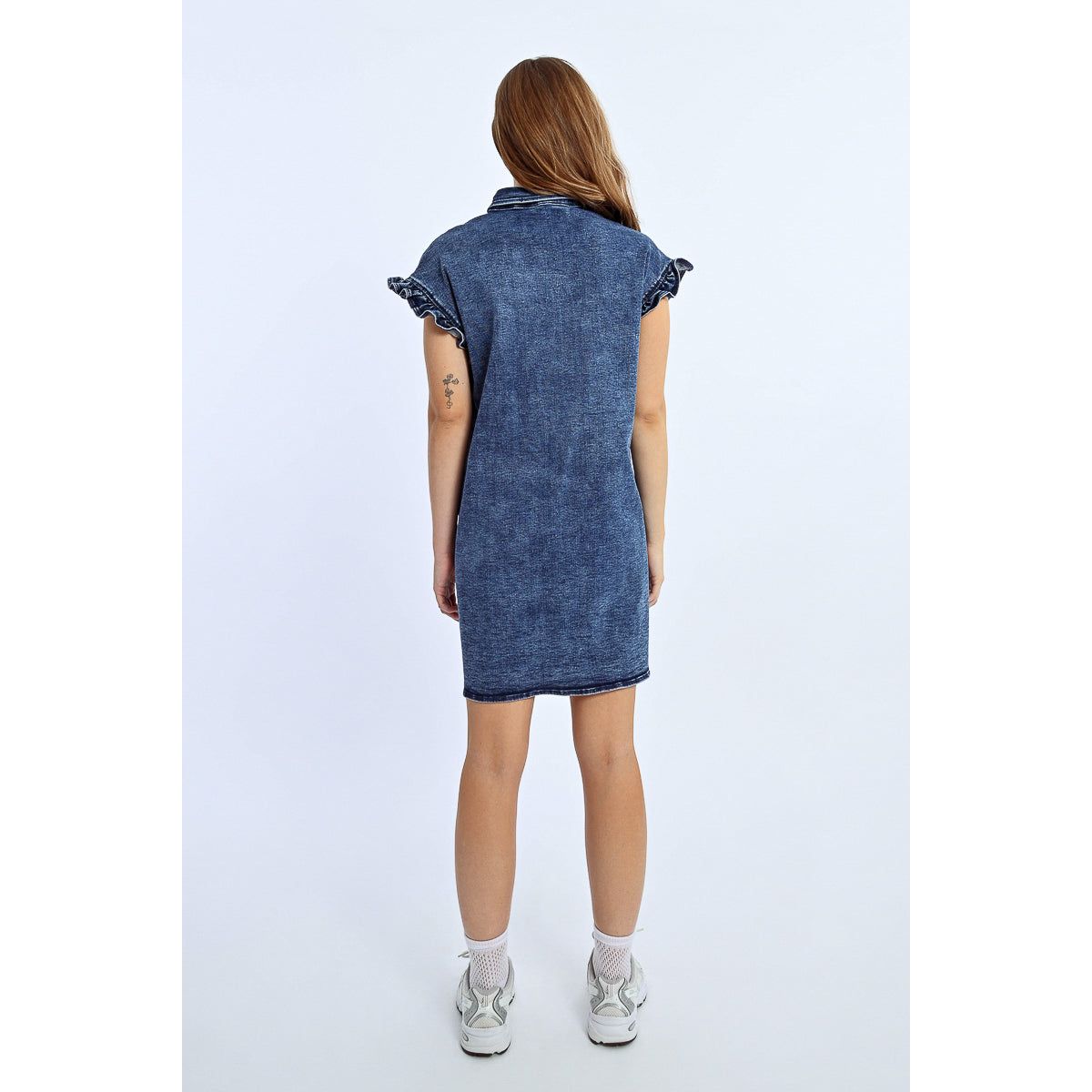 Ruffle Denim Day Dress