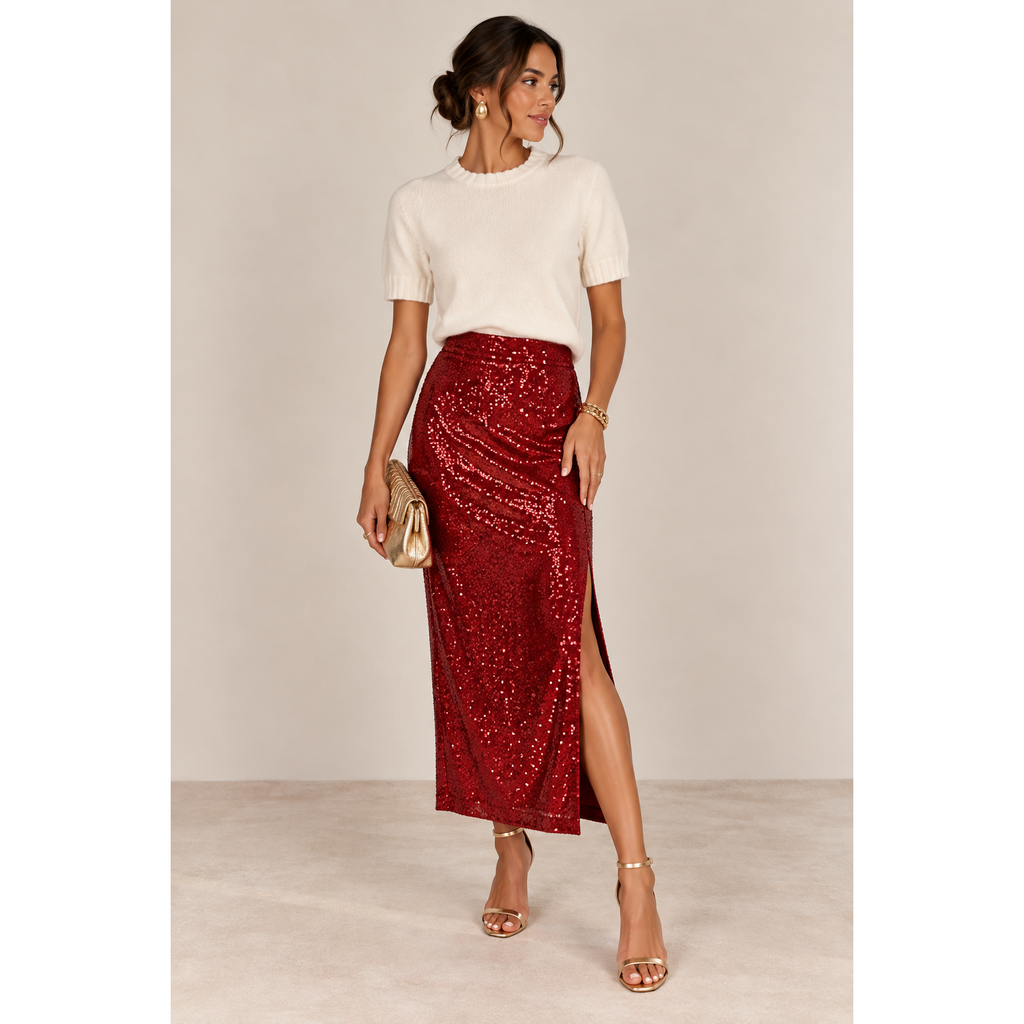 Hunter Sequin Skirt