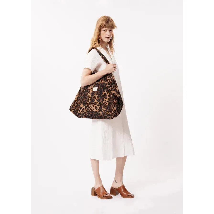 Vida Leopard Tote Bag