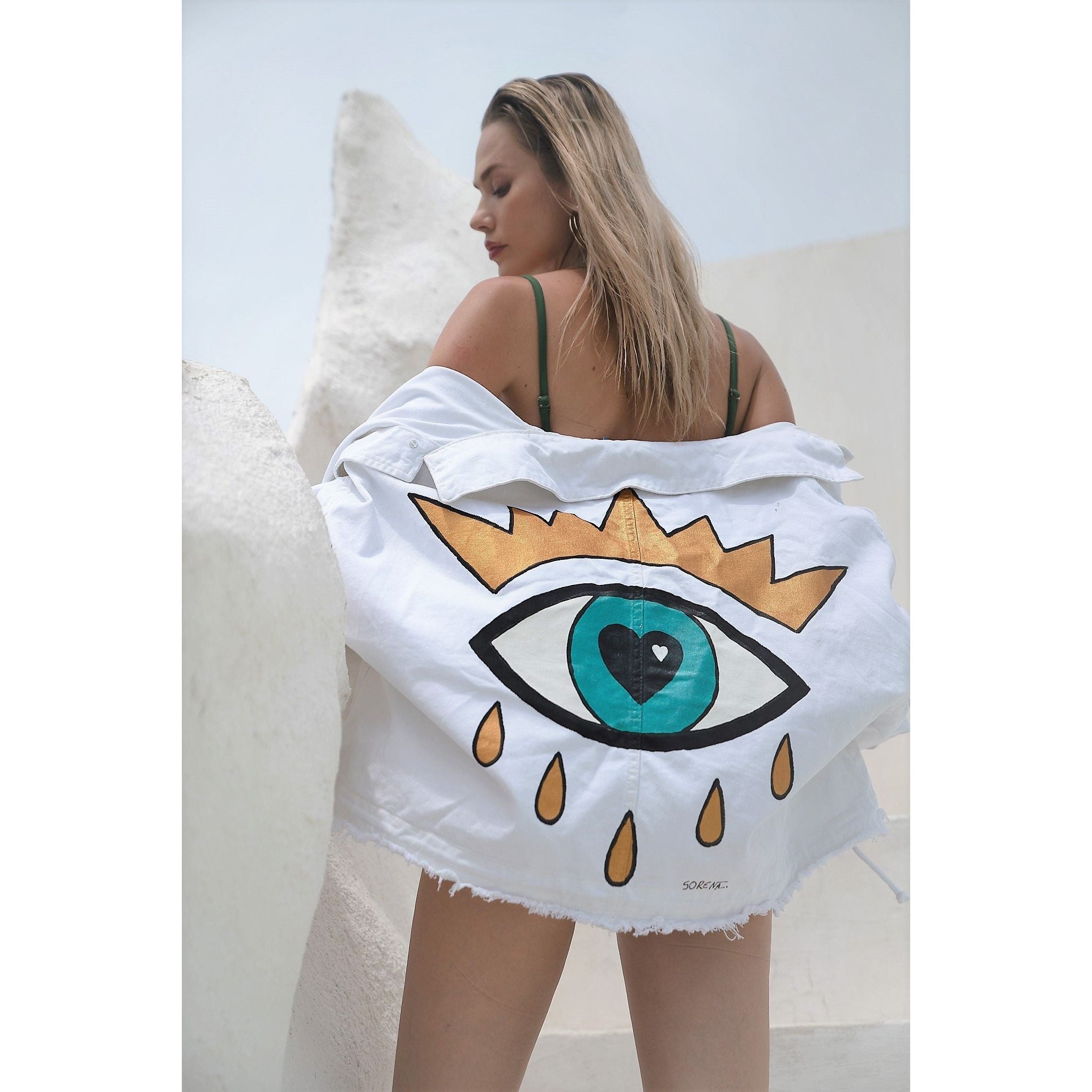 Eye of Providence Hand Painted Jacket - Sorena