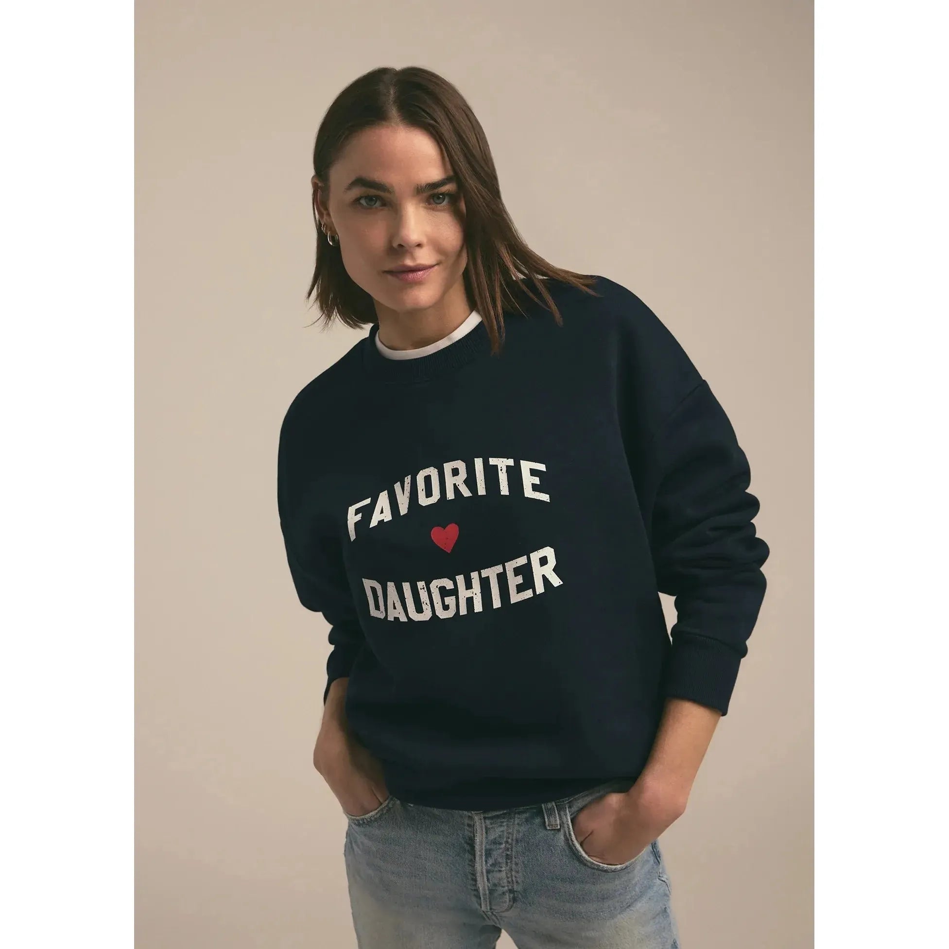 Favorite Daughter Heart Logo Sweatshirt