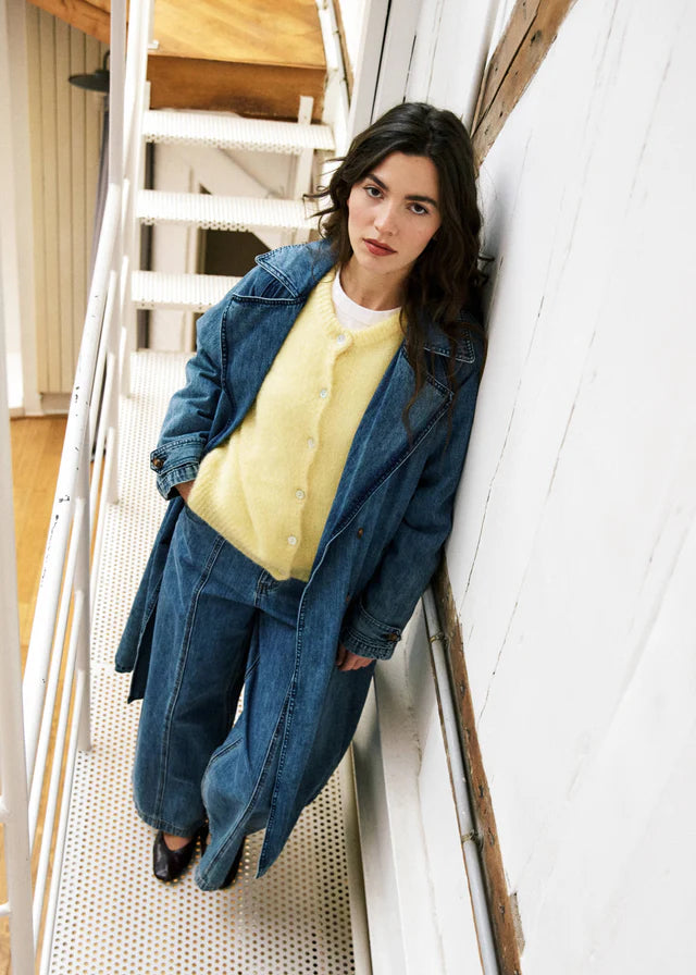 Carmelina Blue Jean Trench