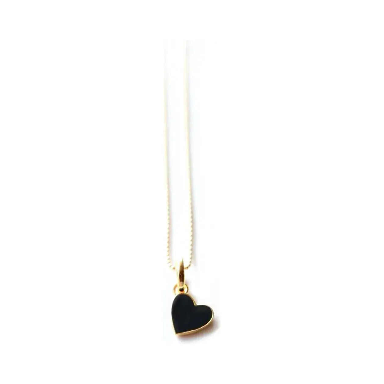 Enameled Heart Necklace