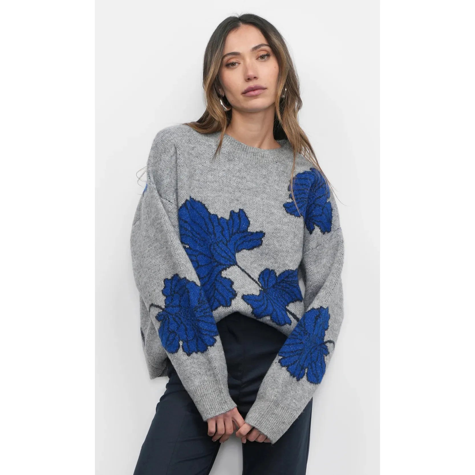 Bennett Intarsia Flower Sweater
