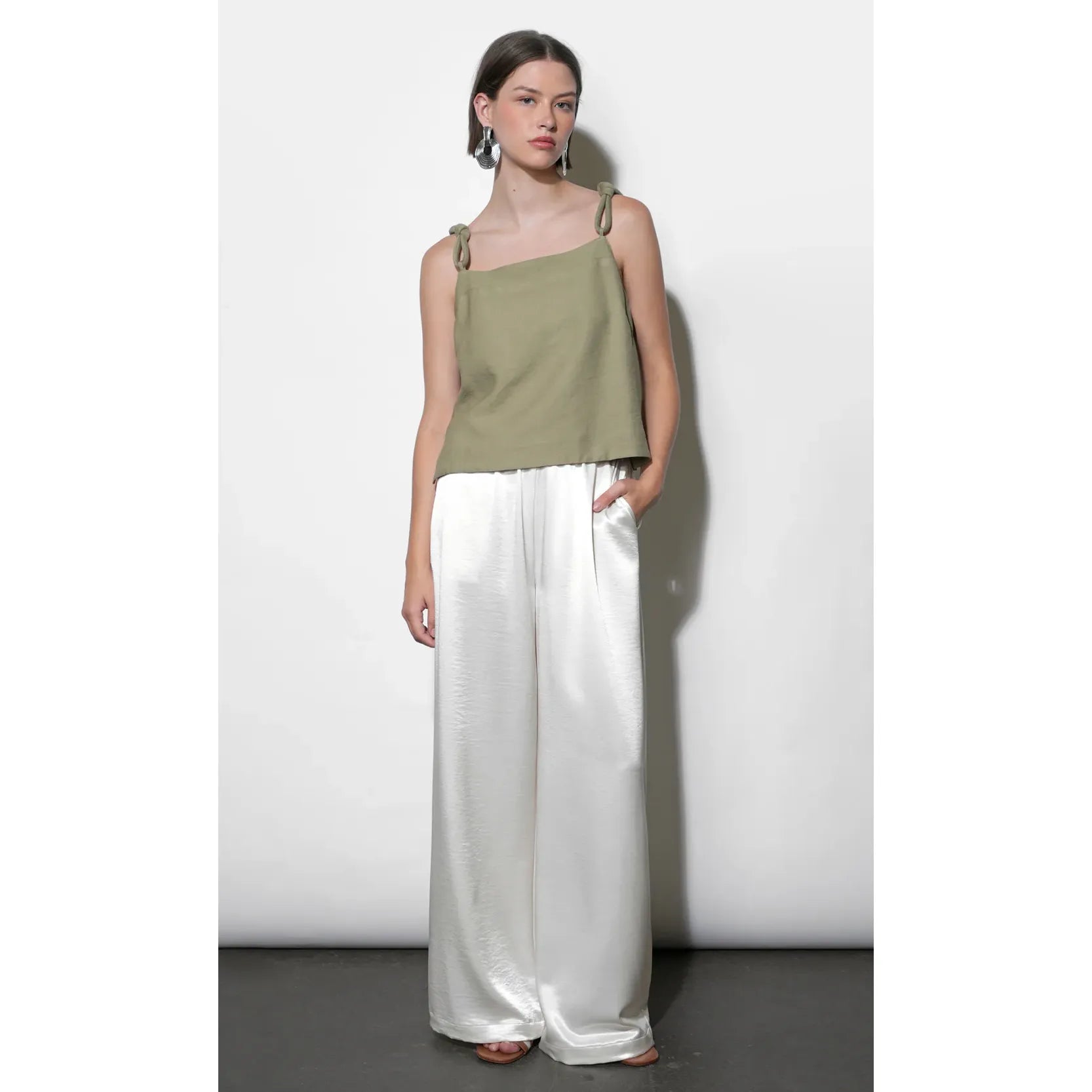 Cora Easy Satin Wide Leg Pants