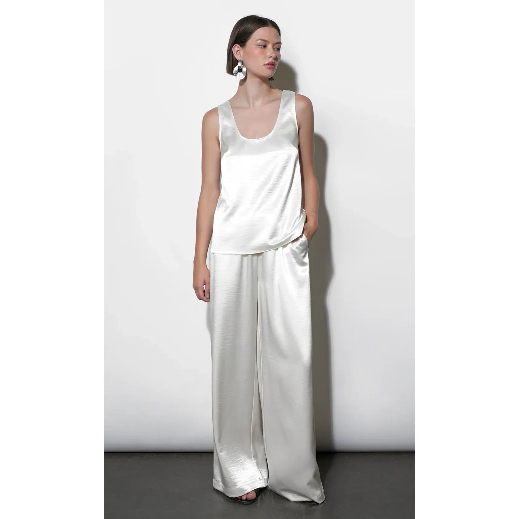 Ariana Easy Satin Sleeveless Top