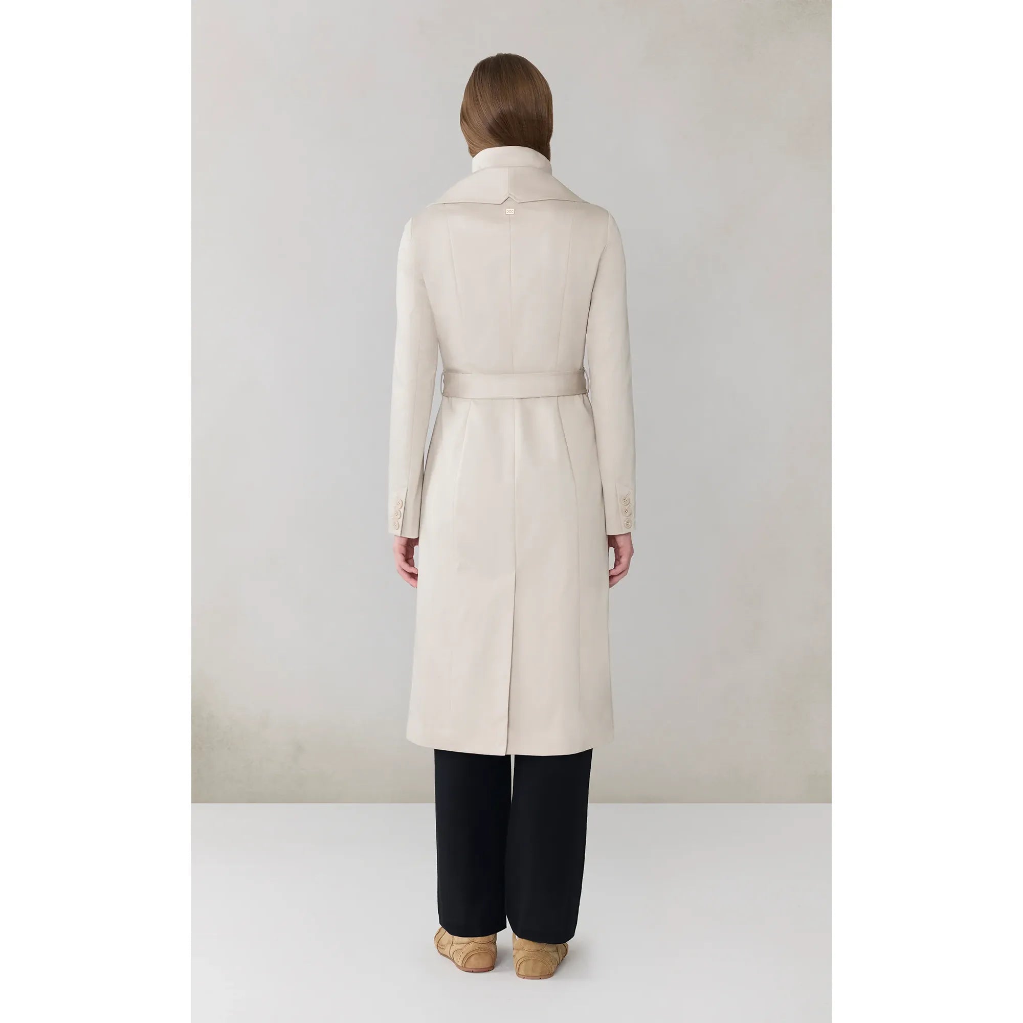 ILANA-N ILANA Belted Coat in Stretch Cotton