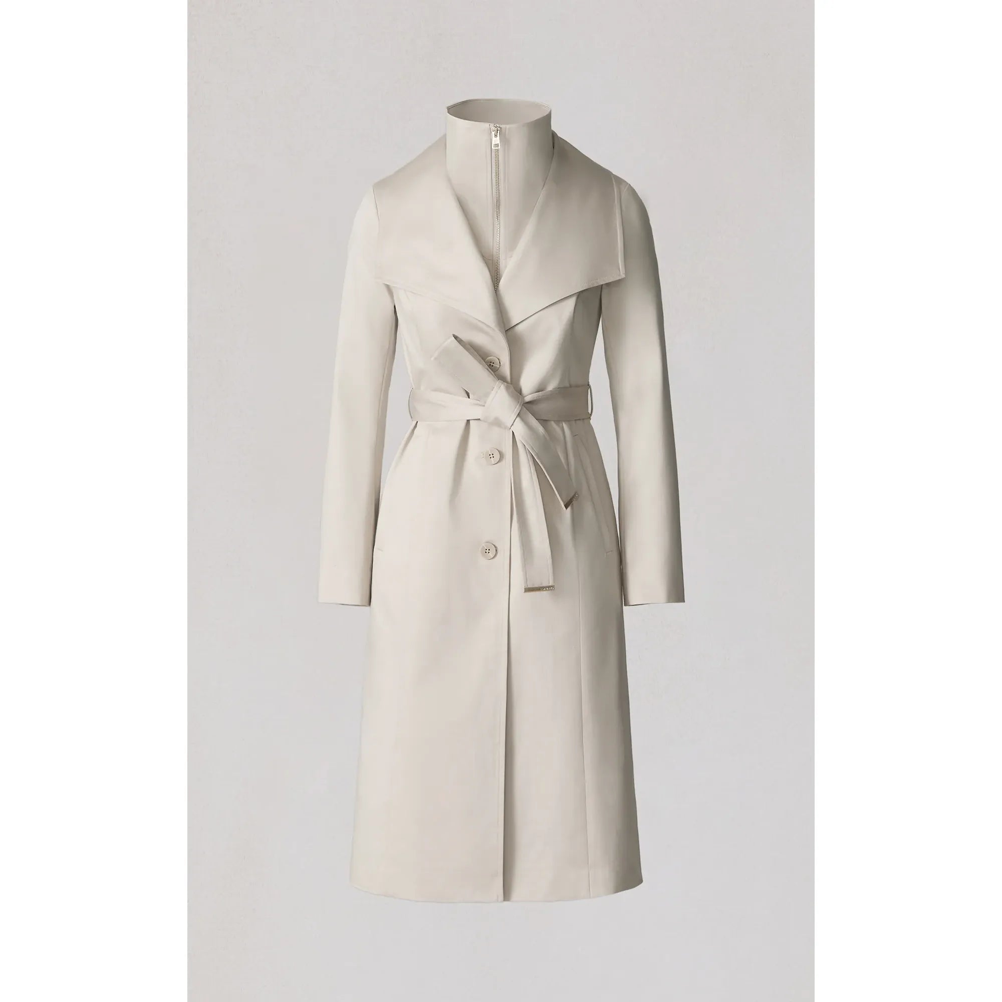 ILANA-N ILANA Belted Coat in Stretch Cotton