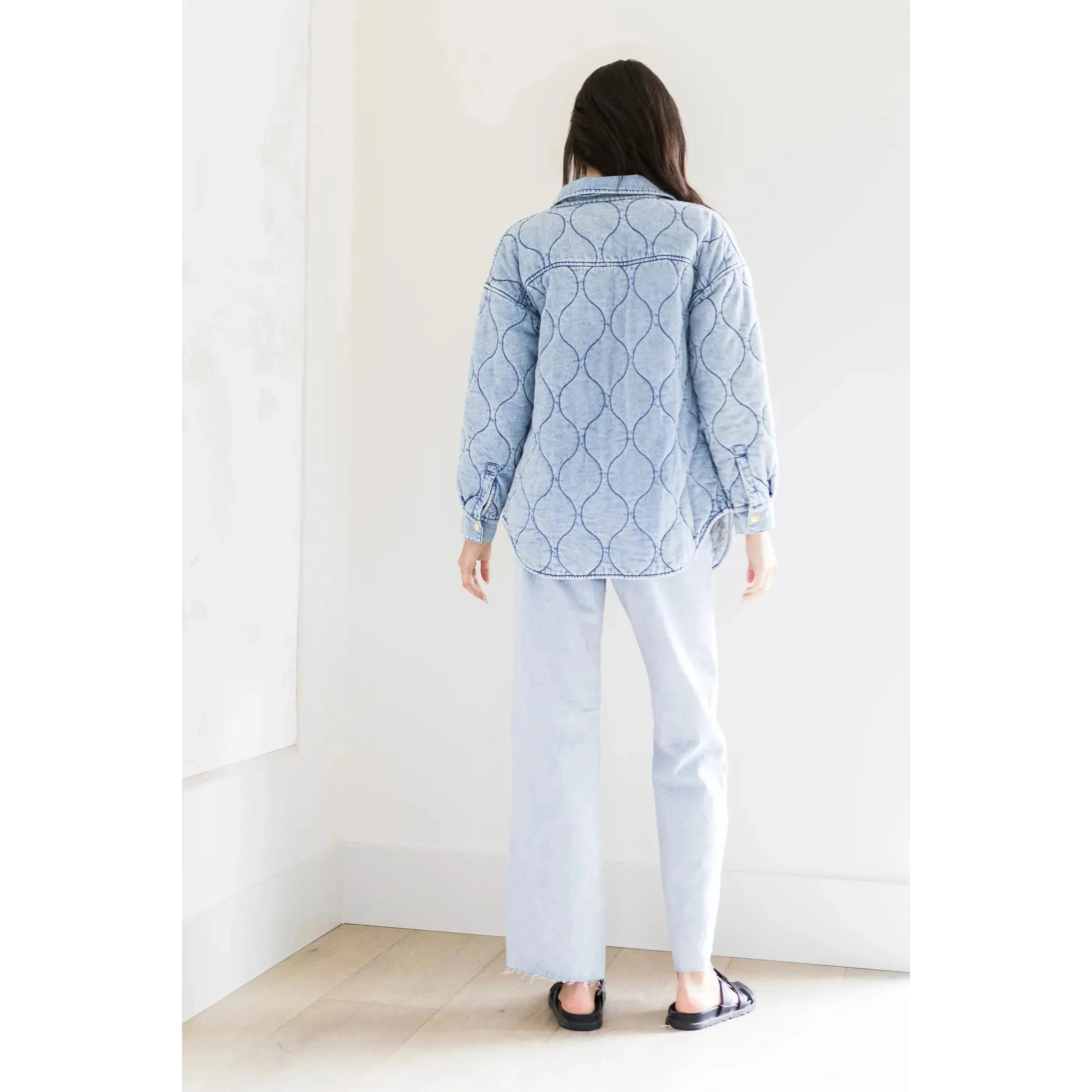 Leni Quilted Denim Jacket