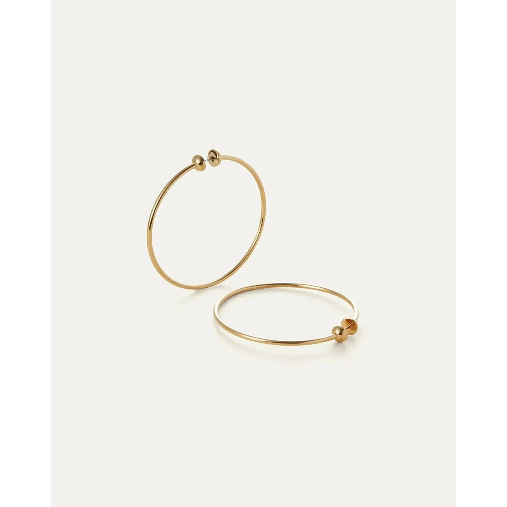 Jenny Bird Medium Icon Hoops in High Polish Gold