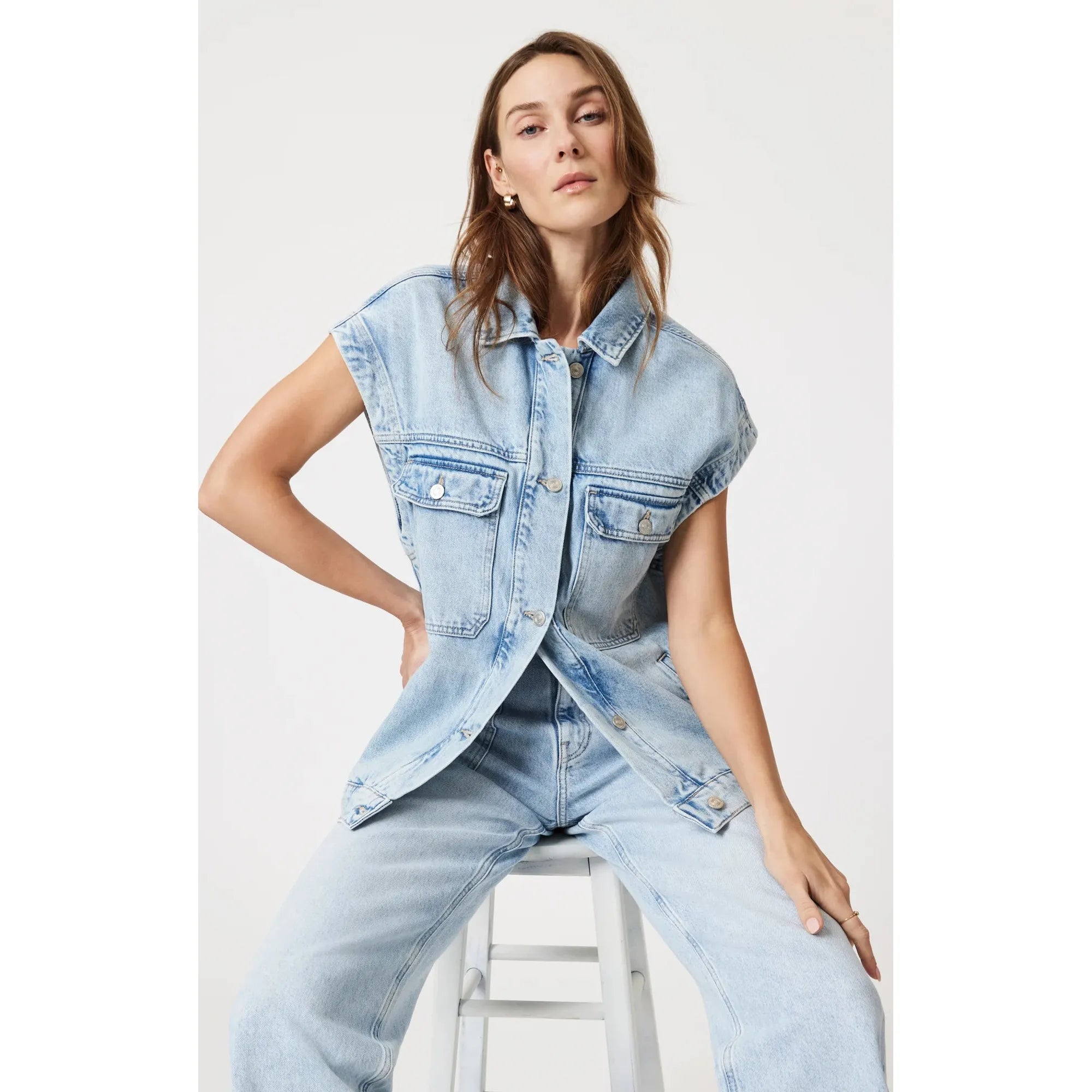 Nadia Denim Vest