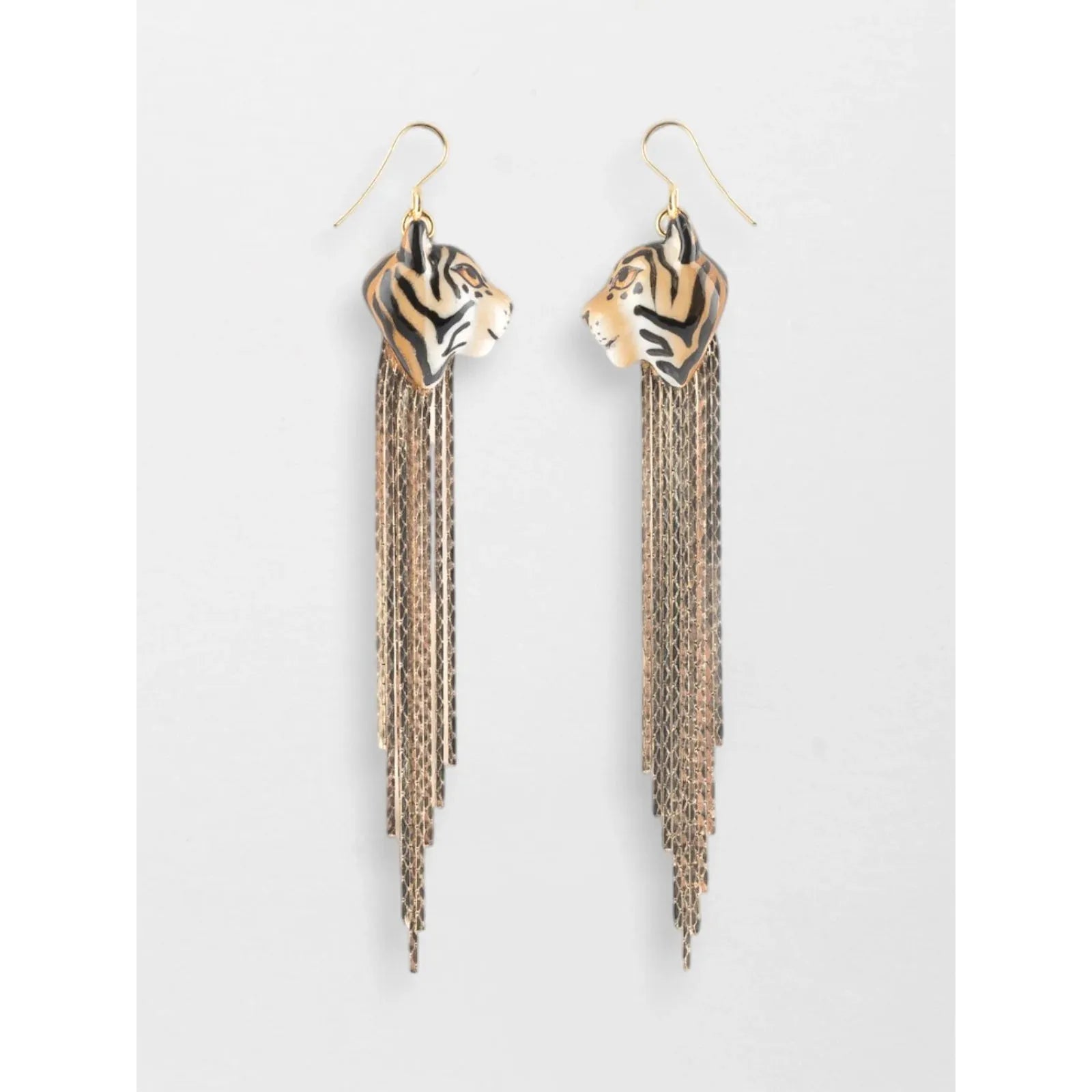 Tiger Fringe Earrings