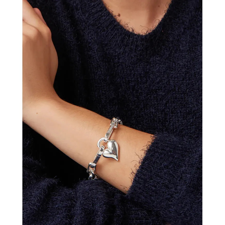 Padlock Heart Chain Bracelet