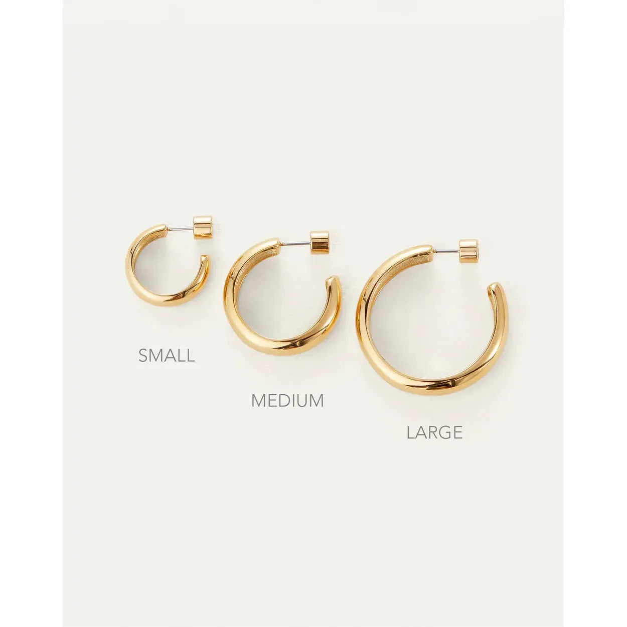 Jenny Bird Staple Hoops | Large