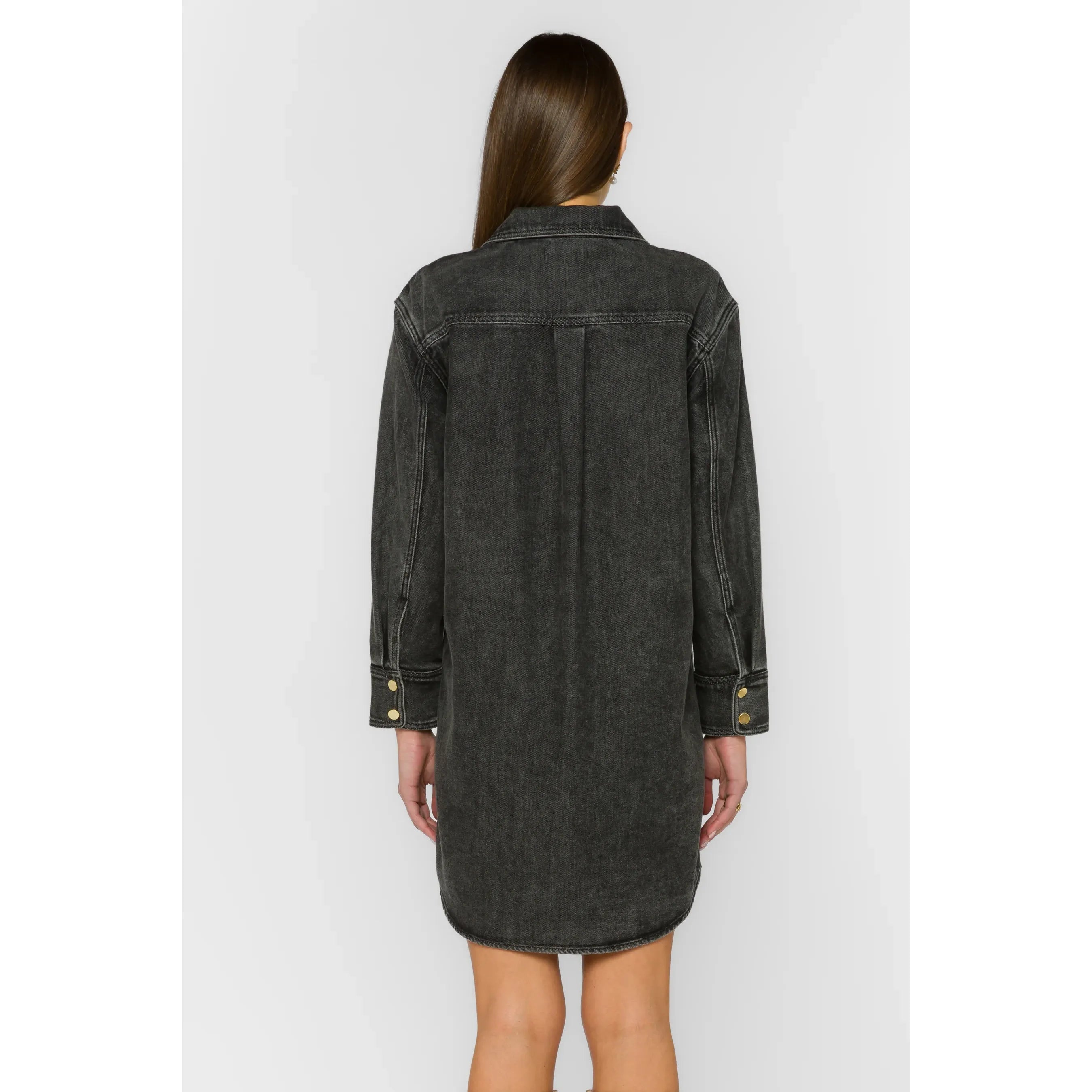 Leena Faded Black Dress