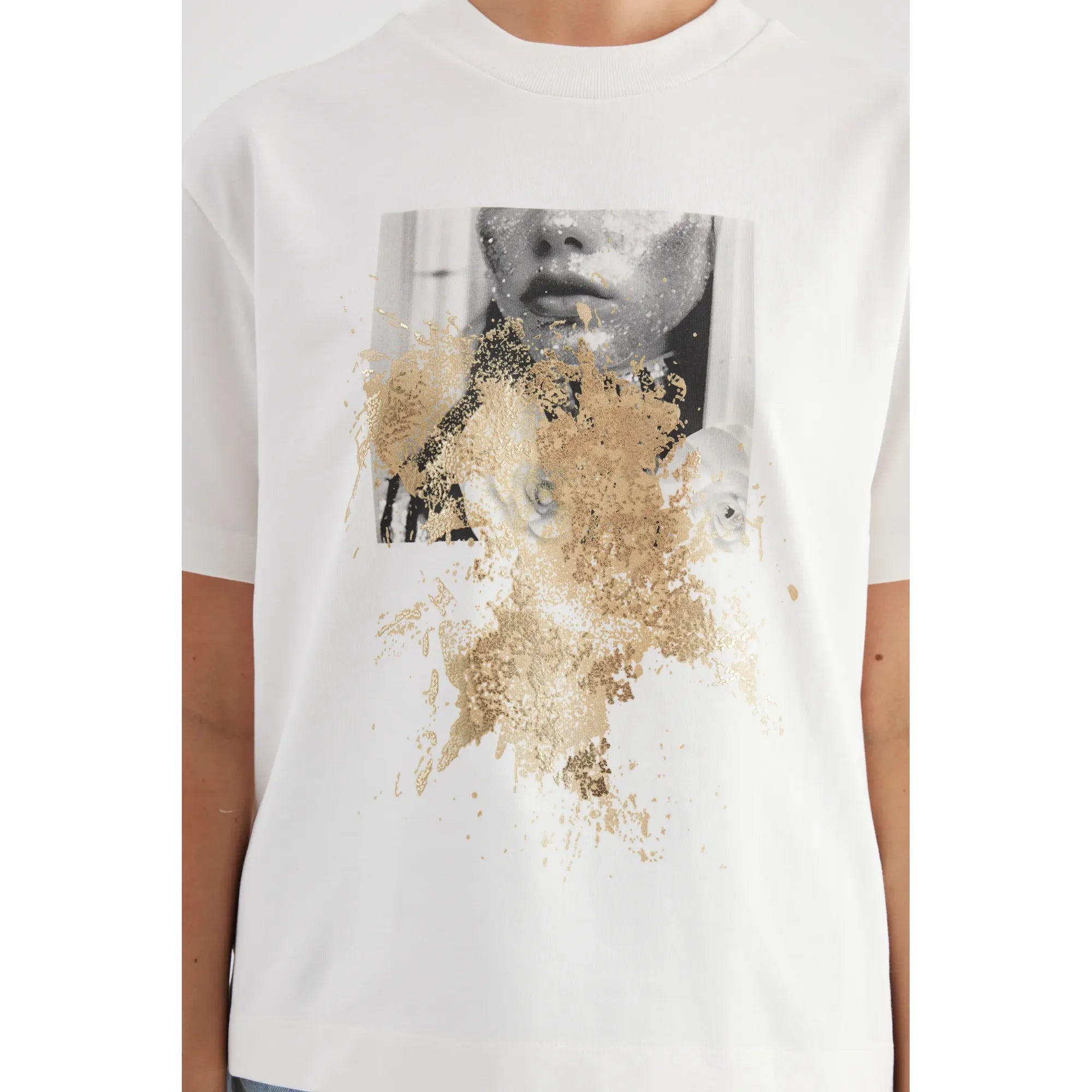 Lucia Gold Dust Printed Tee